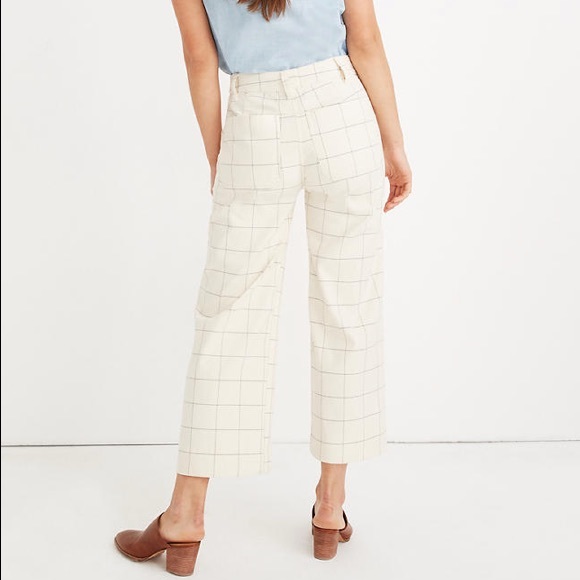 Emmett Wide-leg Crop Pant in Rainbow Plaid - Picture 5 of 6